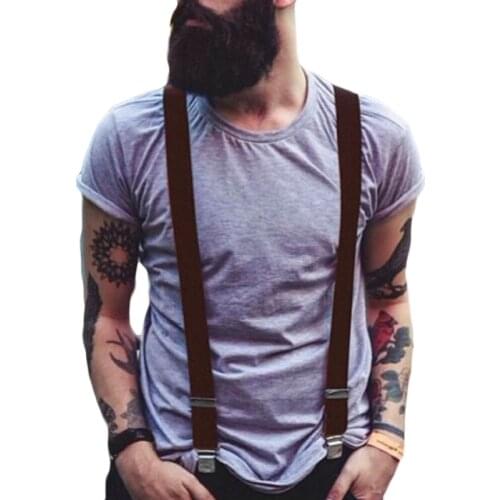 21 Colors Elastic Adjustable Y-back Suspenders Belt Men 3 Clips Braces Vintage Mens Women Suspender For Trousers Wedding Skirt
