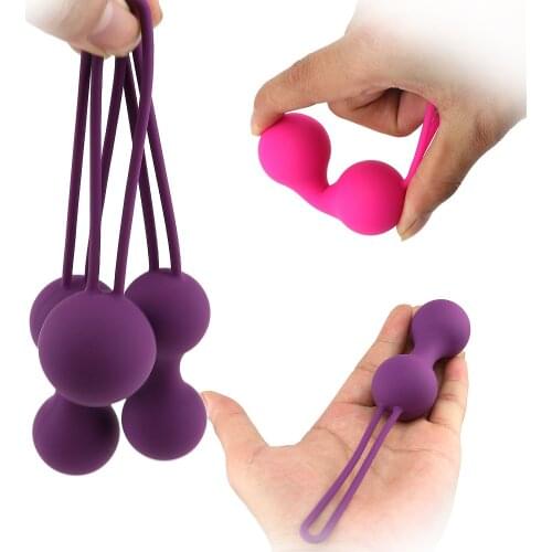 3Pcs Silicone Shrinking Ball Vaginal Tightening Training Tool Sex Toy for Women Smart Kegel Balls Vagina Tighten Exercise Adults