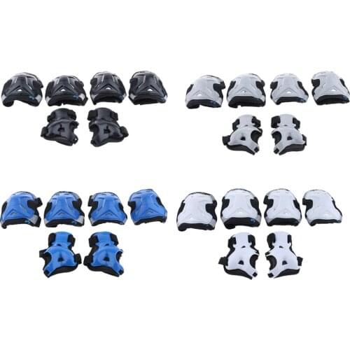 6pcs/set Kids Boys Girls Outdoor Sports Protective Gear Safety Pads Set, Knee Pads, Elbow Pads, Wrist Guards, Optional Colors