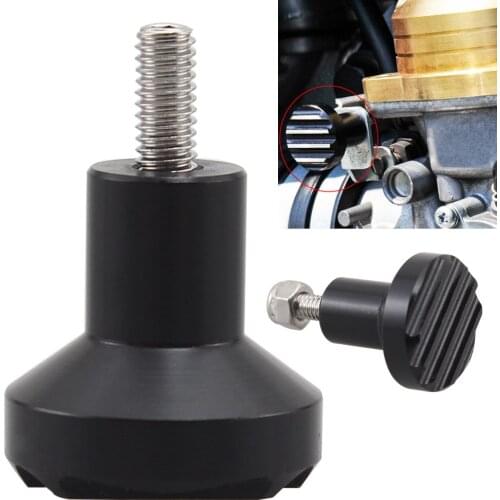 Motorcycle Aluminum Fluted Carburetor Choke Knob For Triumph Scrambler Thruxton 900 Bonneville T100 SE America Speedmaster