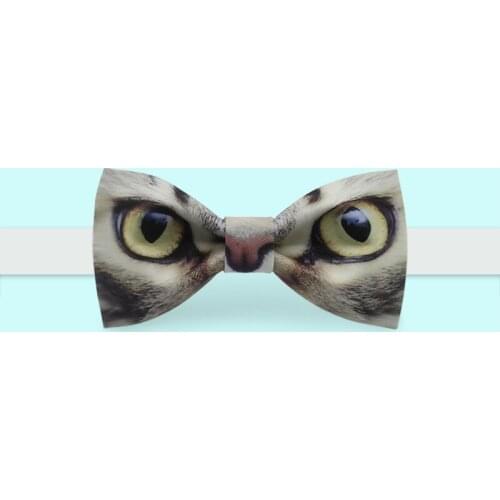 Free shipping 2019new fashion casual mens male Original brand handmade printed cat bow tie banquet party bow groom dress formal
