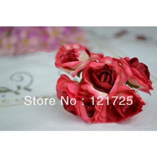 Free shipping Rose shaped handmade color paper flowers, candy box paper artificial flower jewelry accessories