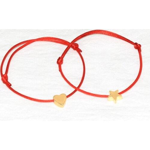 Heart Bracelet Multicolor Rope Adjustable String Lucky Bracelet For Women Children Handmade Bracelet DIY Jewelry