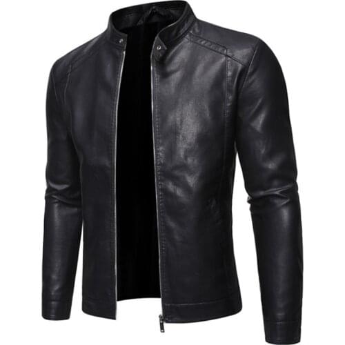 Brand Men Jacket 2021 New Spring Fall Soft Leather Jackets For Man Clothing Long Sleeves Coat Fashion Style Clothing