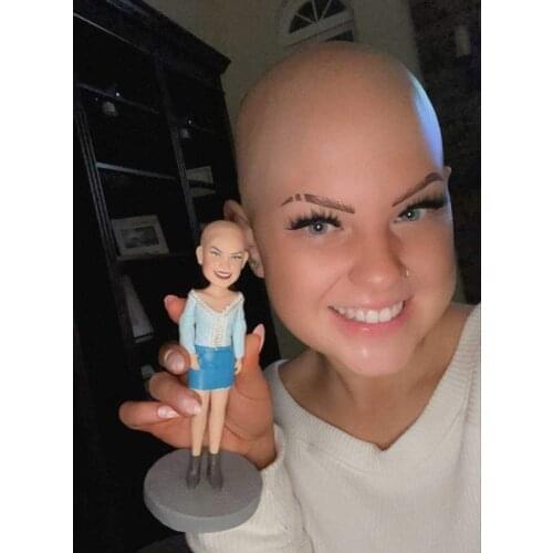 Birthday Custom Figure Cake Topper Dolls Handmade Body Clay Sculpture Decorative Figures Wedding Anniversary Gift