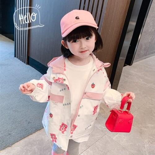 Girls Babys Kids Coat Jacket Outwear 2021 Cool Spring Autumn Overcoat Top Sport Zipper Princess Toddler Childrens Clothing