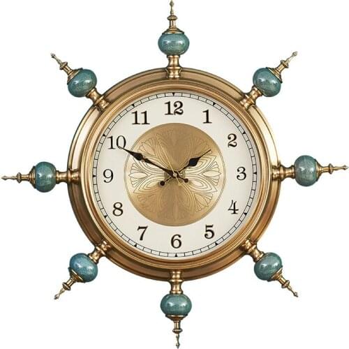 Home Living Room Decoration Classic Luxury Vintage Design Large Wall Clock Quartz Silent Bedroom Hotal Wall Decor Clocks Watch
