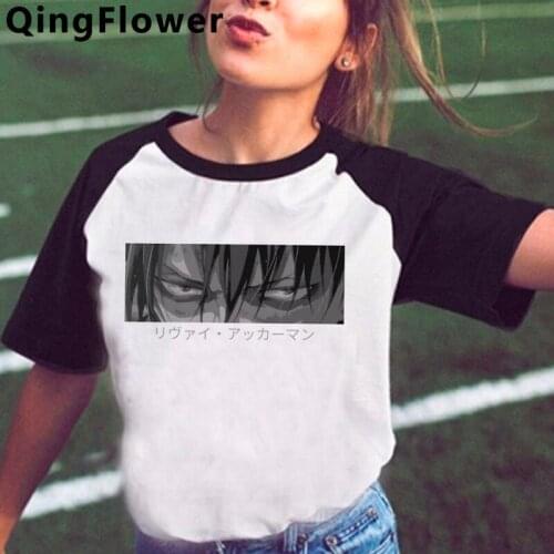 Attack on Titan Shingeki No Kyojin t shirt female graphic tees women couple clothes casual streetwear summer top plus size