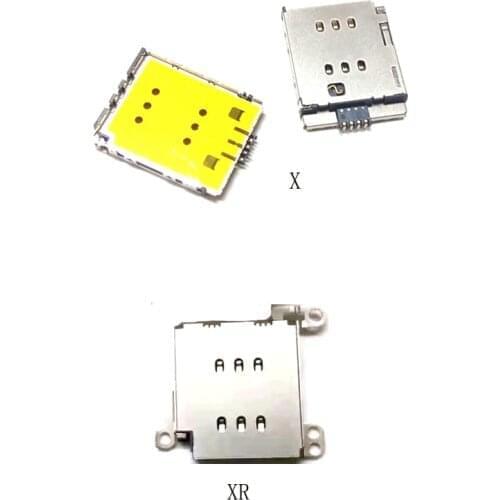 Sim card socket For iphone XS X XR MAX 11 Por MAX sim card Reader Holder Tray Slot