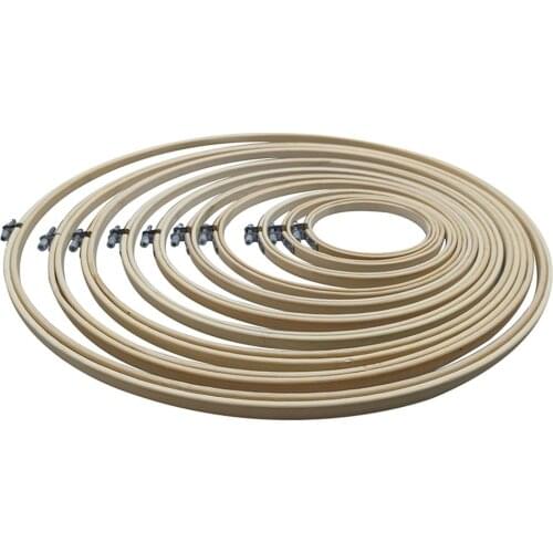 11 Size 10-40CM Bamboo Frame Embroidery Hoop Ring DIY Needlecraft Cross Stitch Machine Round Loop Hand Household Sewing Tools