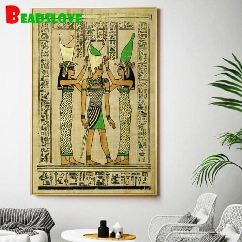 Egypt Old Antique Retro Egyptian DIY diamond mosaic square diamond embroidery rhinestones pictures diamond painting 5d full