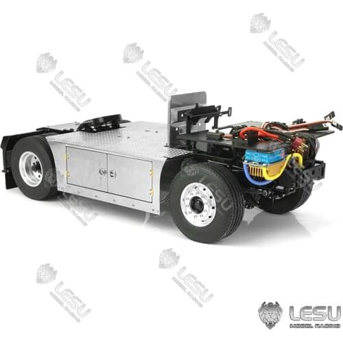 Metal 4*4 Chassis for 1/14 RC TMY Sca Tractor Truck 27T Motor Servo Lights TH16593-SMT3