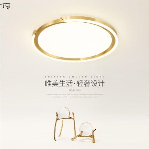 Nordic Atmosphere Luxury Ultrathin Round Led Ceiling Lamp Simple Modern Ceiling Light Study Bedroom Bedside Living Room Office
