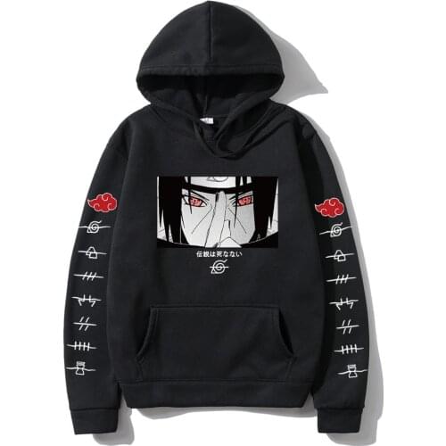 Hot Fashion Hoodies Japanese Anime Streetwear itachi pullover Sweatshirt Men Casual Autumn Winter Hip Hop Hoodie pullover