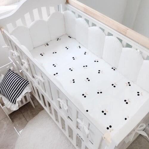100% Full Cotton Baby Fitted Bed Sheet 120x65cm Fitted Crib Sheets Soft Baby Crib Fitted Bedding Mattress Protectors