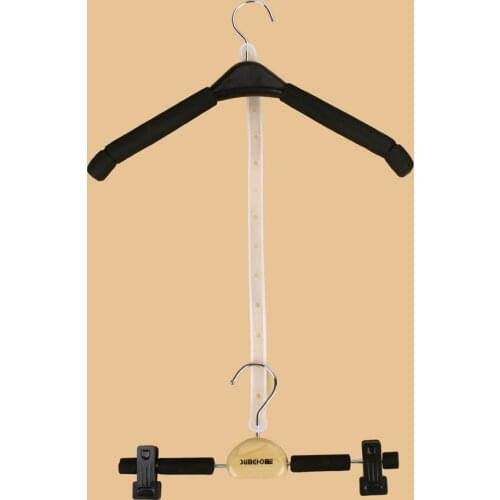 Transparent hanger connectors for fashion stores suits coats pant hanger strips extention