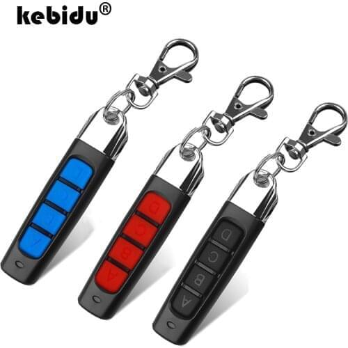 Kebidu 433MHZ garage door remote control strip to copy remote control 4 button button garage door opener remote control