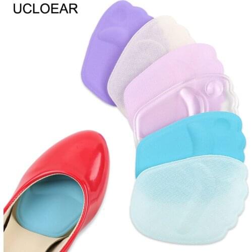 UCLOEAR Silicone Forefoot Pads Insoles Elastic Pain Relief Insole Shoes Women Protection Foot Pad Soft Insert Gel Pads For Shoes