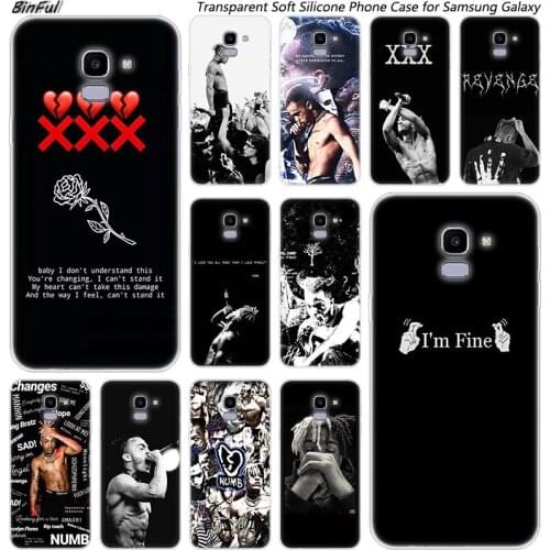 XXXTENTACION Rap Hip Soft Silicone Case For Samsung Galaxy J8 J6 J4 2018 J2 Core J5 J6 J7 Prime J3 2016 2017 EU J4 Plus Cover