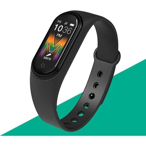 M5 Smart Digital Watch Bracelet for Men Women with Heart Rate Monitoring Running Pedometer Calorie Counter Health Sport Tracker