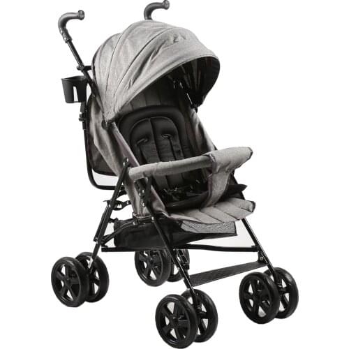 Cane Baby Stroller Gray