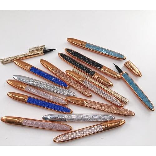 Magic Self Adhesive Lashes Eyeliner Long Lasting No Glue Non Blooming Quick Drying Eyelashes Sticking Eye liner