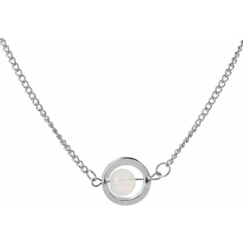 Twilight Bella Moonstone Pendant Necklaces With White Bead for Women Party Necklaces Jewelry