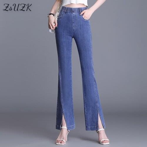 Женские джинсы клеш ZUZK China At AliExpress