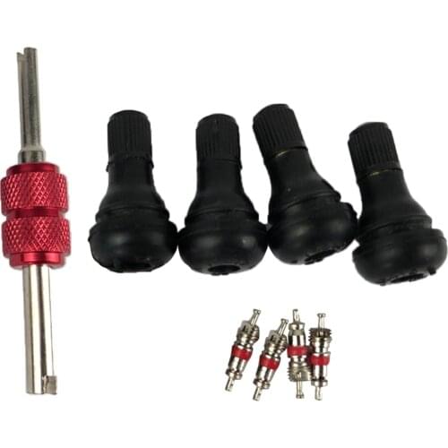 1 Set TR412 Snap-in Valve Tire Valve Stem Tool Remover Installation Kit For 0.453' Valve Stem Motorcycle ATV Vehicles Truck Etc
