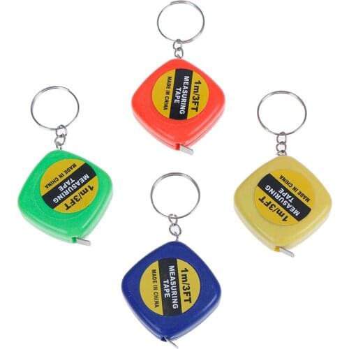 1pc 1m Easy Retractable Ruler Tape Measure Mini Portable Pull Ruler Sewing Cloth Metric Tailor Tool Gauging Tools Tape Measure