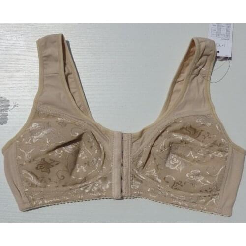 1pcs Middle-aged and old women bra cotton wireless bra plus size 34 36 38 40 42 44 B C D large cup big size Lingerie bh tops C3
