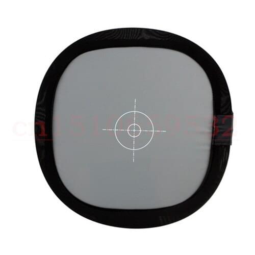 30 cm Multifunctional Two-sided Grey/White Balance Card Focus Board (Black) with carrying bag