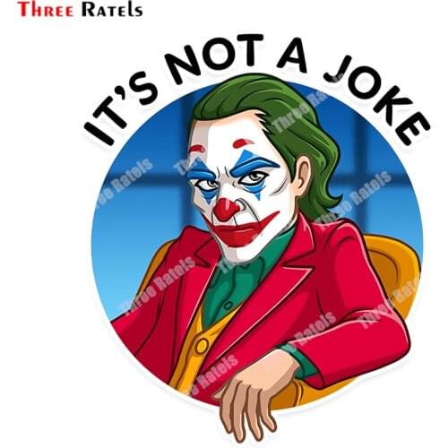 Three Ratels B268 3D Stickers For Big Thejoker Personalized Creative Scratch Decals Motorcycle Laptop Decoraion Film