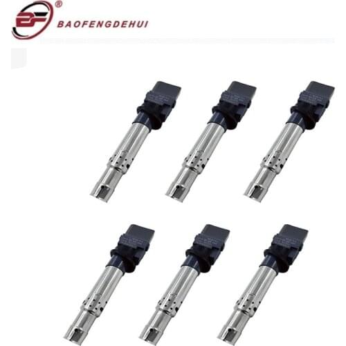 6 Pieces Ignition Coil for Porsche Cayenne for Audi Q7 for VW CC Passat 022905715A