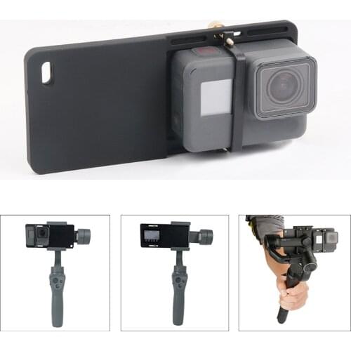 Camera Mount Plate Adapter For GoPro Hero 7 6 5 4 Yi 4K DJI Osmo 2 3 Gimbal Handheld Zhiyun smooth 4 Mobile Handheld Gimbal