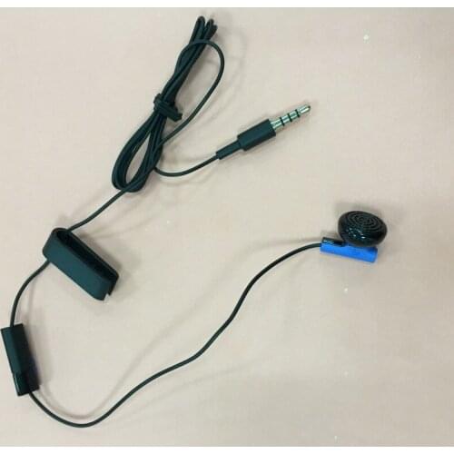 Free shipping 20pcs/lot original handsfree earphone with micro phone controller for ps4 game controller single ear