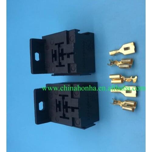 Freeshipping Automotive Connector 6.3 Series 50Kits auto relay socket with 250pcs Terminal