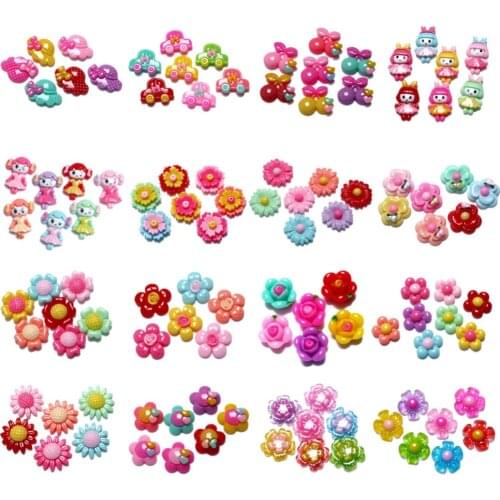 50Pcs Mixed Resin Style Decoration Crafts Kawaii Beads Flatback Cabochon Embellishments For Scrapbooking DIY Accessories
