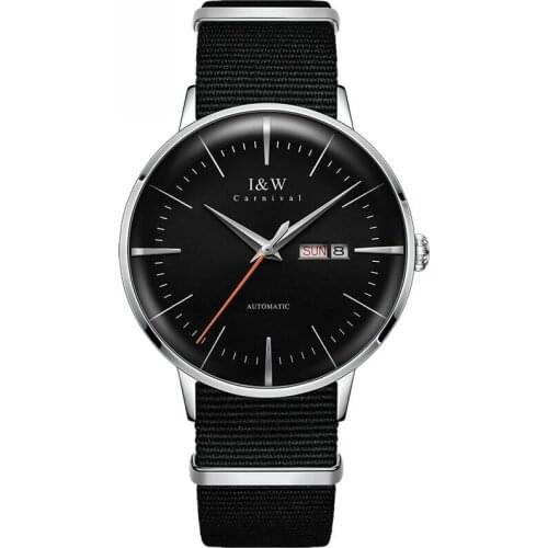 Switzerland Brand Luxury Men Watches Fashion Automatic Mechanical Wristwatches Mens Waterproof Watch Black relogio masculino