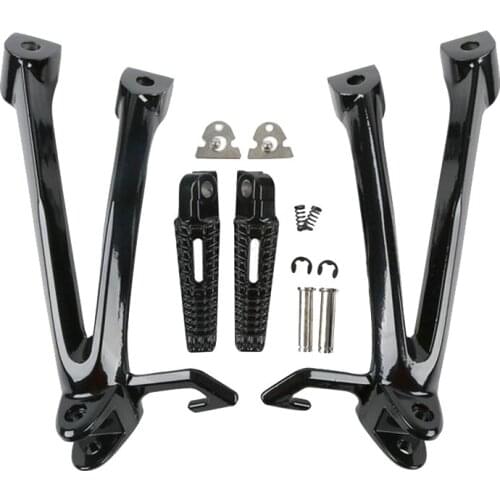 Black Rear Footrest Foot Pegs For SUZUKI GSXR600 750 2006-2007 Brand New 06-07