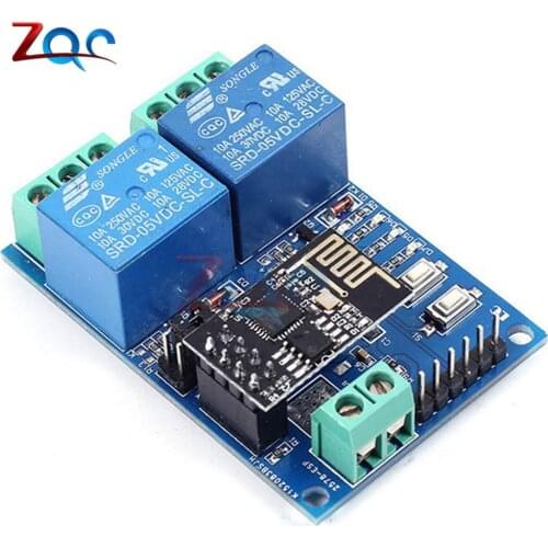 DC 5V ESP8266 ESP-01 2 Channel WiFi Relay Module 2-Channel Relay Module For IOT Smart Home Phone APP Controller