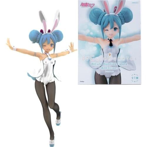 31cm Bandai Anime Figure Model Hatsune Miku Bunny Girl Winking MIKU Adult Doll Decoration Toy Child Birthday Gift
