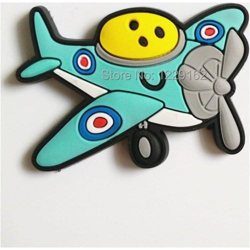 Hot sale!! Cute plane fridge magnets whiteboard sticker Vehicle Silicon Gel Refrigerator Magnets Educational Kids gift