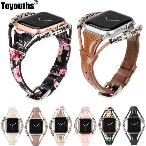 Leather Strap For Apple Watch Bands Women Slim Weave Double Ring Wristbands Replacement Band Accessories for iwatch 4/3/2/1
