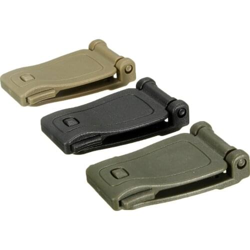 Molle Tactical Backpack Strap Webbing Connecting Buckle Clip - Black