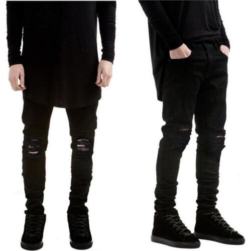 Hot New Brand Black Ripped Jeans dsq Men With Holes Denim Skinny Famous Designer Slim Fit Jean Pants HigH Quality Biker Jeans