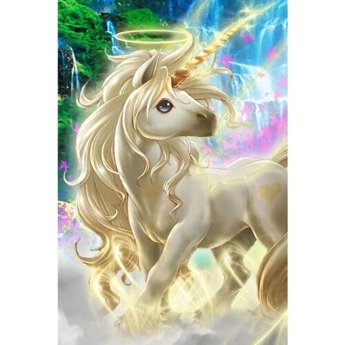 Dream Unicorn Animal DIY Digital Painting By Numbers Modern Wall Art Oil Painting Christmas Gift Home Decor Big size