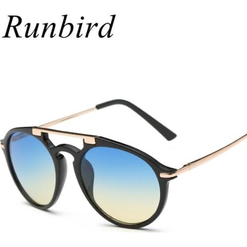 2019 New Trend Classic Women Round Sunglasses Gradient Female Famous Brand Designer Retro Vintage Sun Glasses for Men UV400 R083