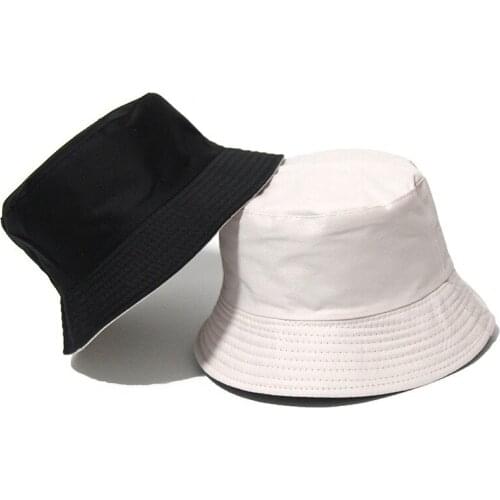 Bucket Hat 2021 women fisherman sun Cap panama hats bleach Sunscreen Double Side Fashion Beach Caps Hip Hop Bob Fashion Unisex