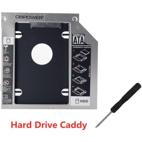 Bevigac 2.5inch 2nd SSD Hard Disk Drive HDD Caddy Adapter Bay 9.5mm SATA to SATA for CD-ROM HP Dell Acer BenQ ASUS Lenovo Laptop